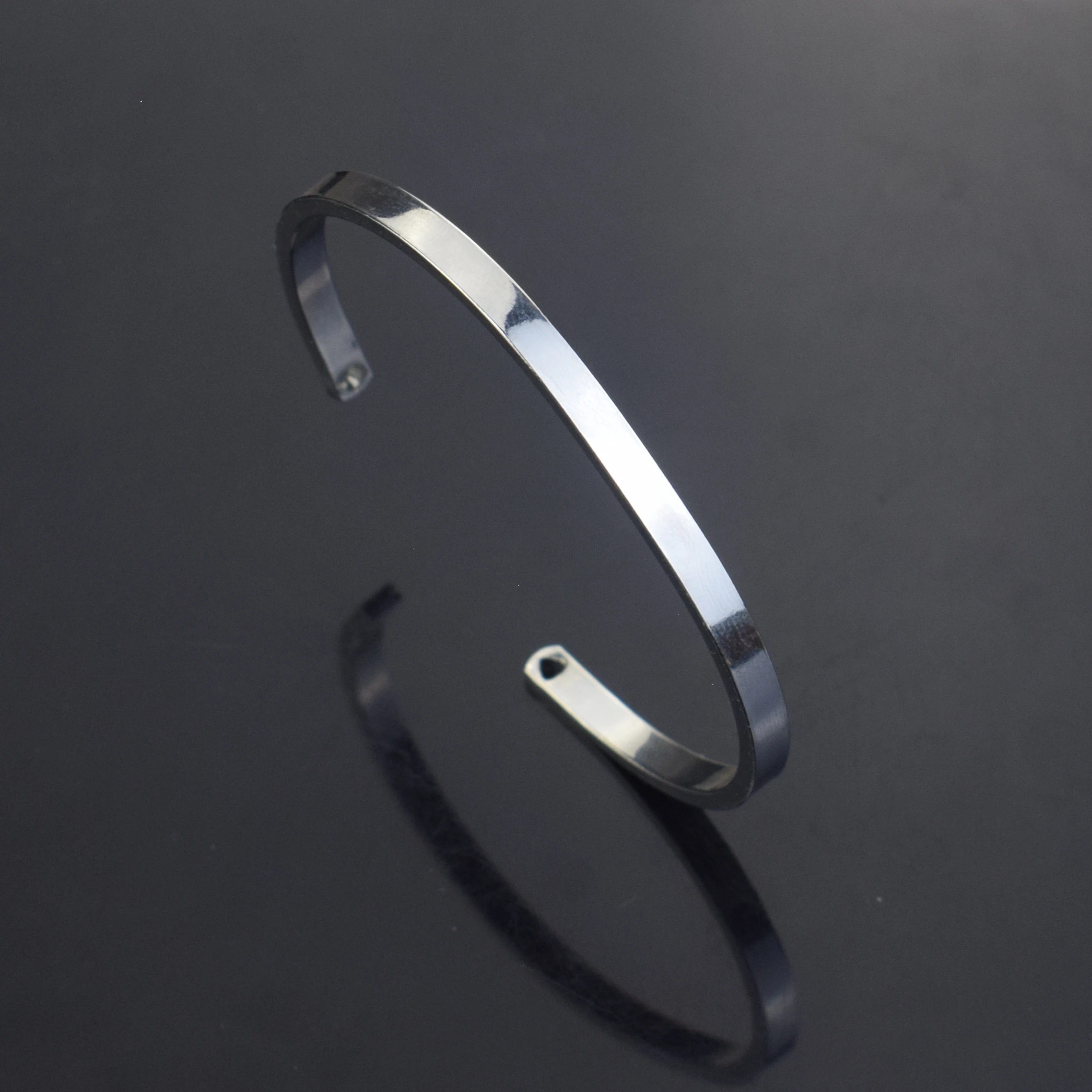 Simple Design Cuff Bracelet Women Open Cuff Bracelet DIY Engraving Bracelet