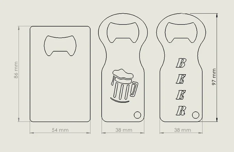 Custom Logo Soda Beer Bottle Opener Poker Card Ace Bottle Opener Gift