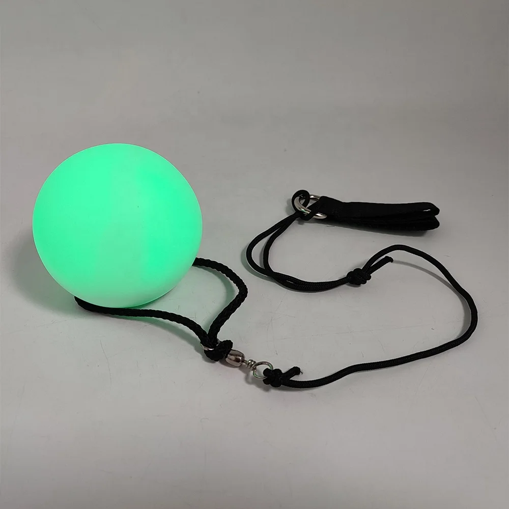 circular RGB flashing lights up mood night light soft 7 color changing Poi LED ball
