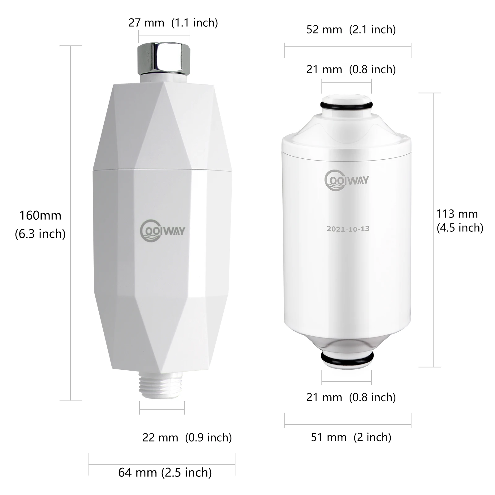 Vitamin C portable Chlorine remove shower head drain filter replacement cartridge bathing filter shower head filter pressure