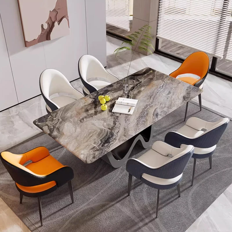 SUKE Natural luxury rock table unique design special-shaped table feet light luxury universal household table