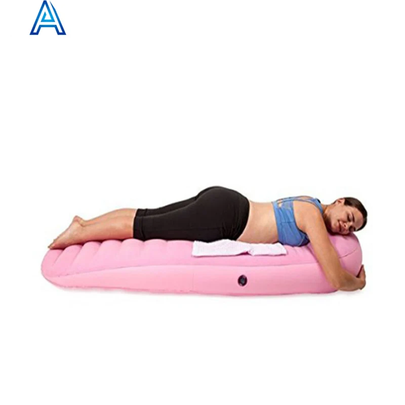 Factory high quality customize durable air blow inflatable yoga mat massage mattress airbed bed for pregnant woman gravida