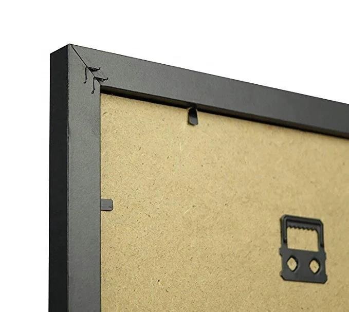 High quality A3 black Wood Thin Matt Black Ready Made Picture Frame