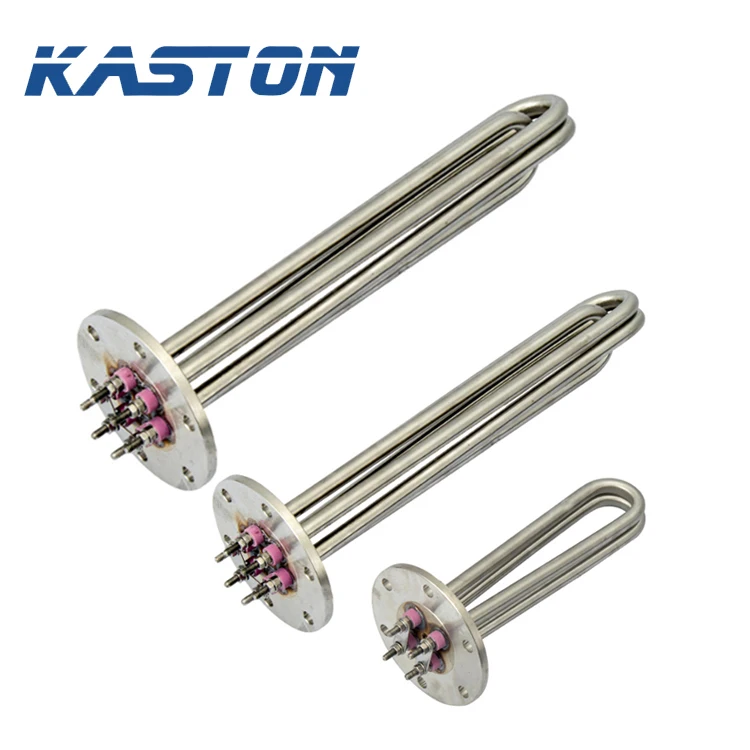 220 В 15 кВт промышленный резистивный масляный трубчатый водонагреватель Электрический фланцевый погружной нагревательный элемент