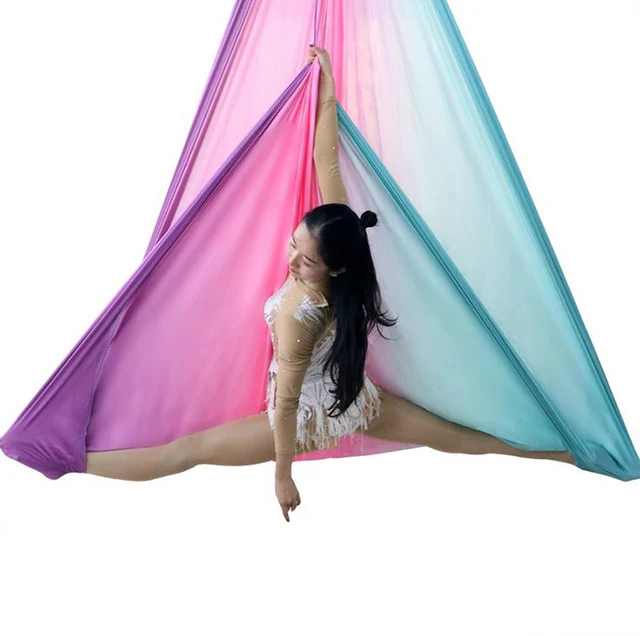 Hot Sale Aerial Yoga Swing and Hammock Gym Pilates Equipment Made of Durable Nylon for Aerial Yoga Practice