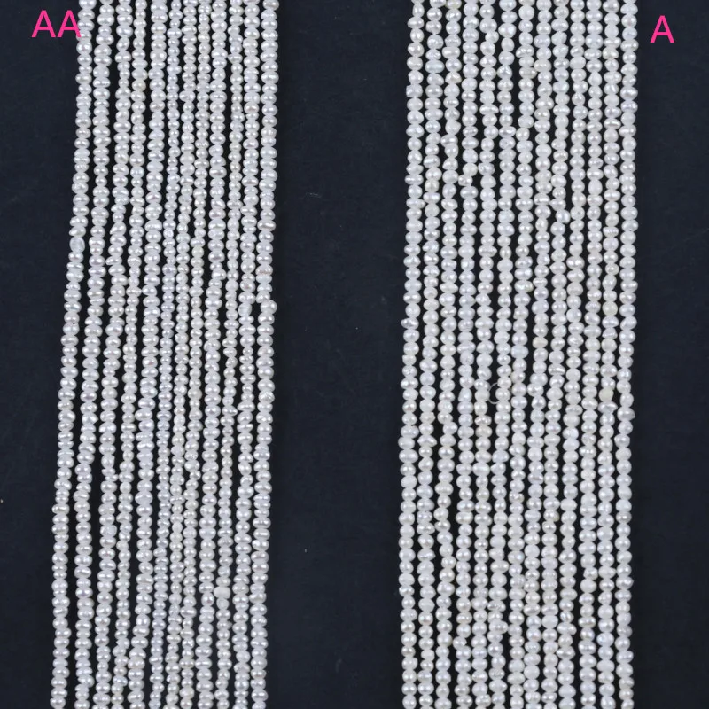 Натуральный жемчуг оптом маленькие крошечные семена 1,8-2,2 мм белый картофель Пресноводный Жемчуг Пряди