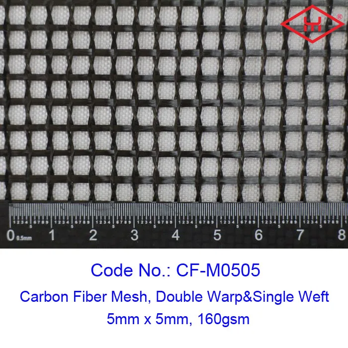 5mmx5mm carbon fiber mesh for concrete