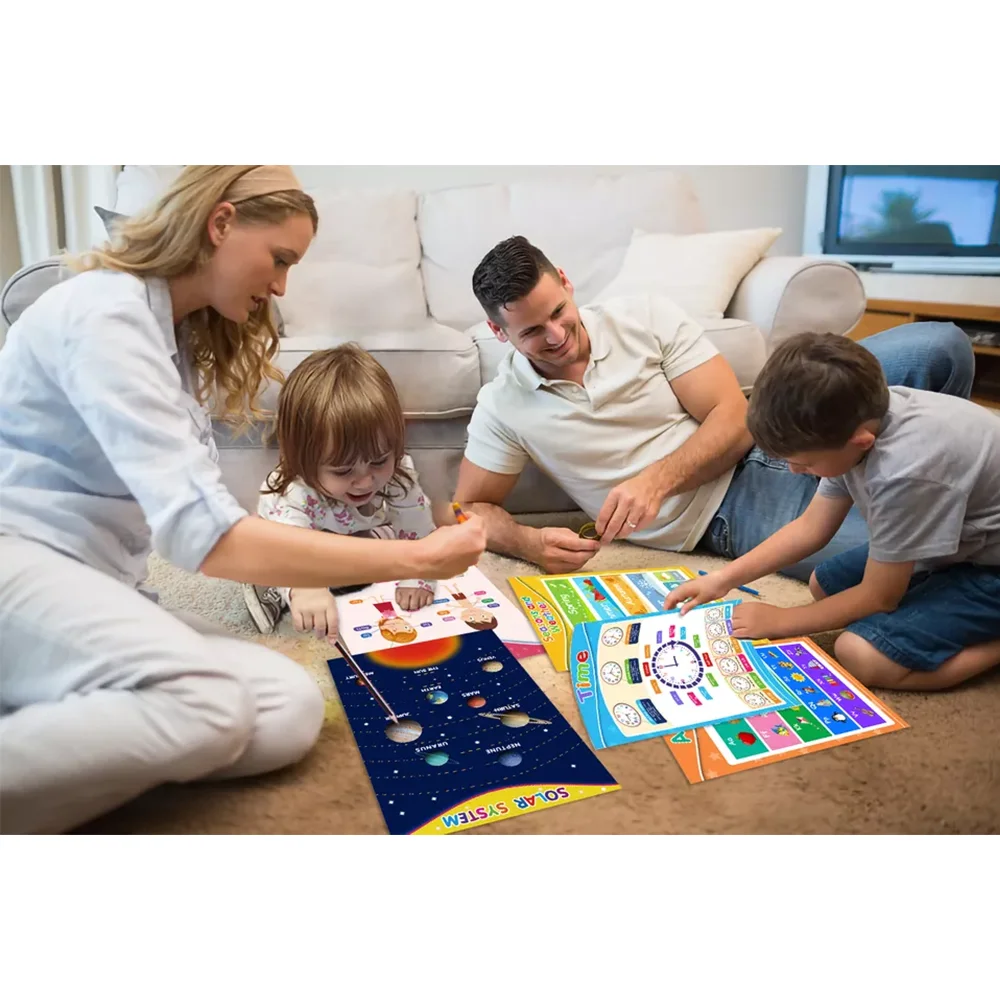 Обучающие постеры для детей дошкольного возраста с таблицей