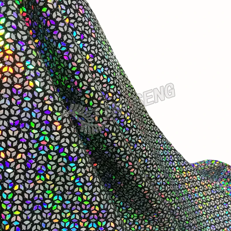 Shiny Color Changing Holographic Sequin Fabric for Party