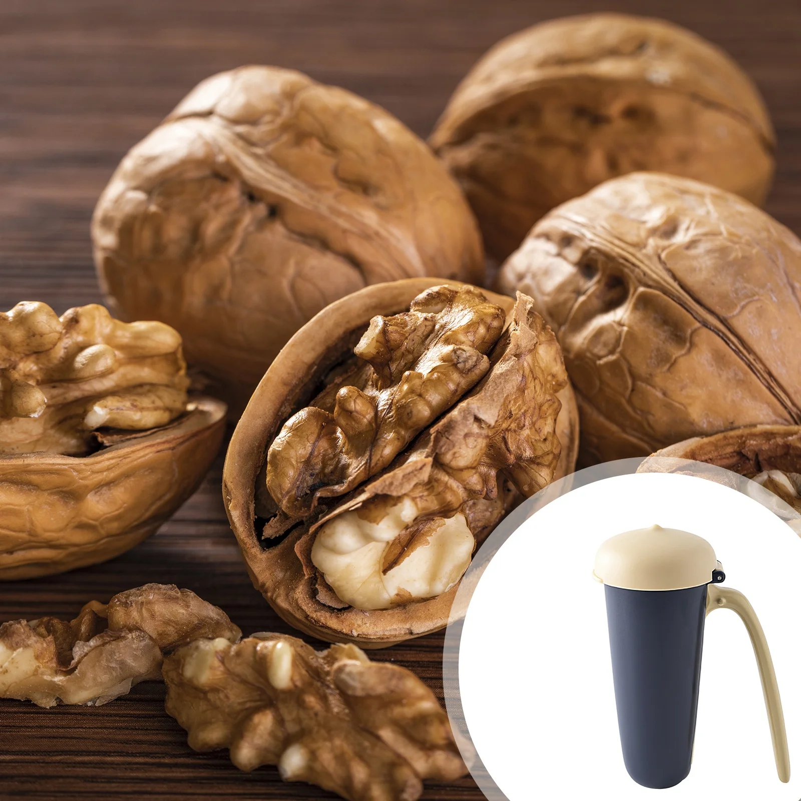 Walnut Clip Home Multifunctional Walnut Clip With Wooden Handle Nut Walnut Clip Sheller