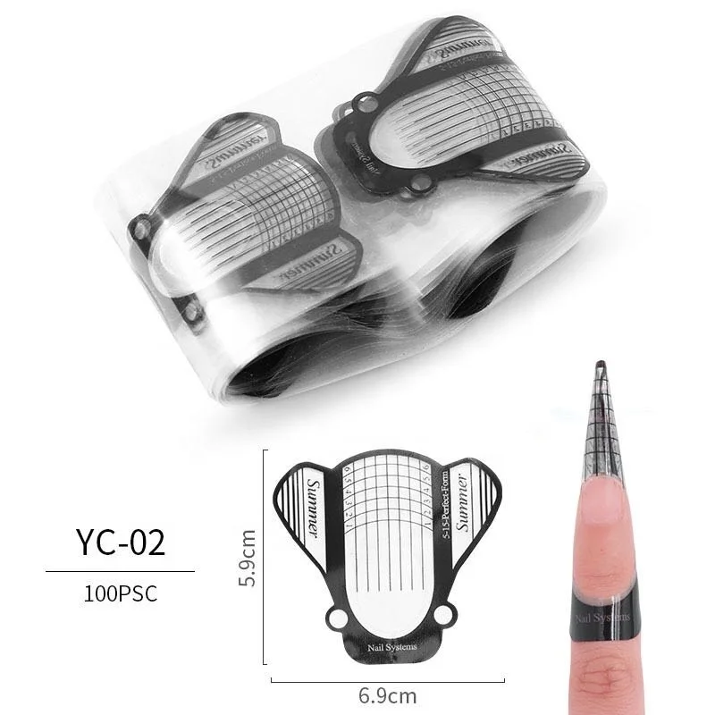 
Many Shape Custom Design Nail Forms Accept Private Label For Acrylic Nails(100pcs/bag) 