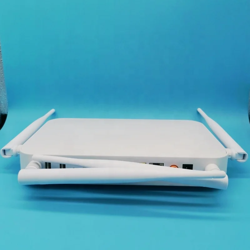 PON HGU Hot Selling English Version 1GE+3FE+1TEL+2USB+ WiFi Dual Band 4-track antenna 5DB GPON ONU Optical fiber modem