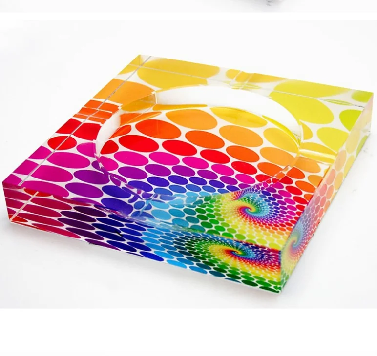 Wholesale support personalized logo custom glass ashtray, custom logo smokeless pocket portable cigar ash tray