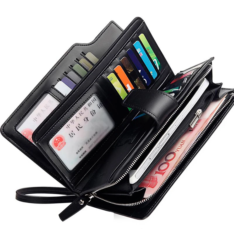 Design OEM/ODM Portable Multi Card Holder RFID long wallet for men