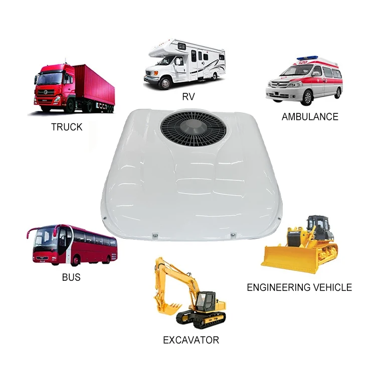 DC battery roof mounted rooftop air conditioning dc 24v/48v  caravan roof mounted  air conditioner parking cooler rooftop