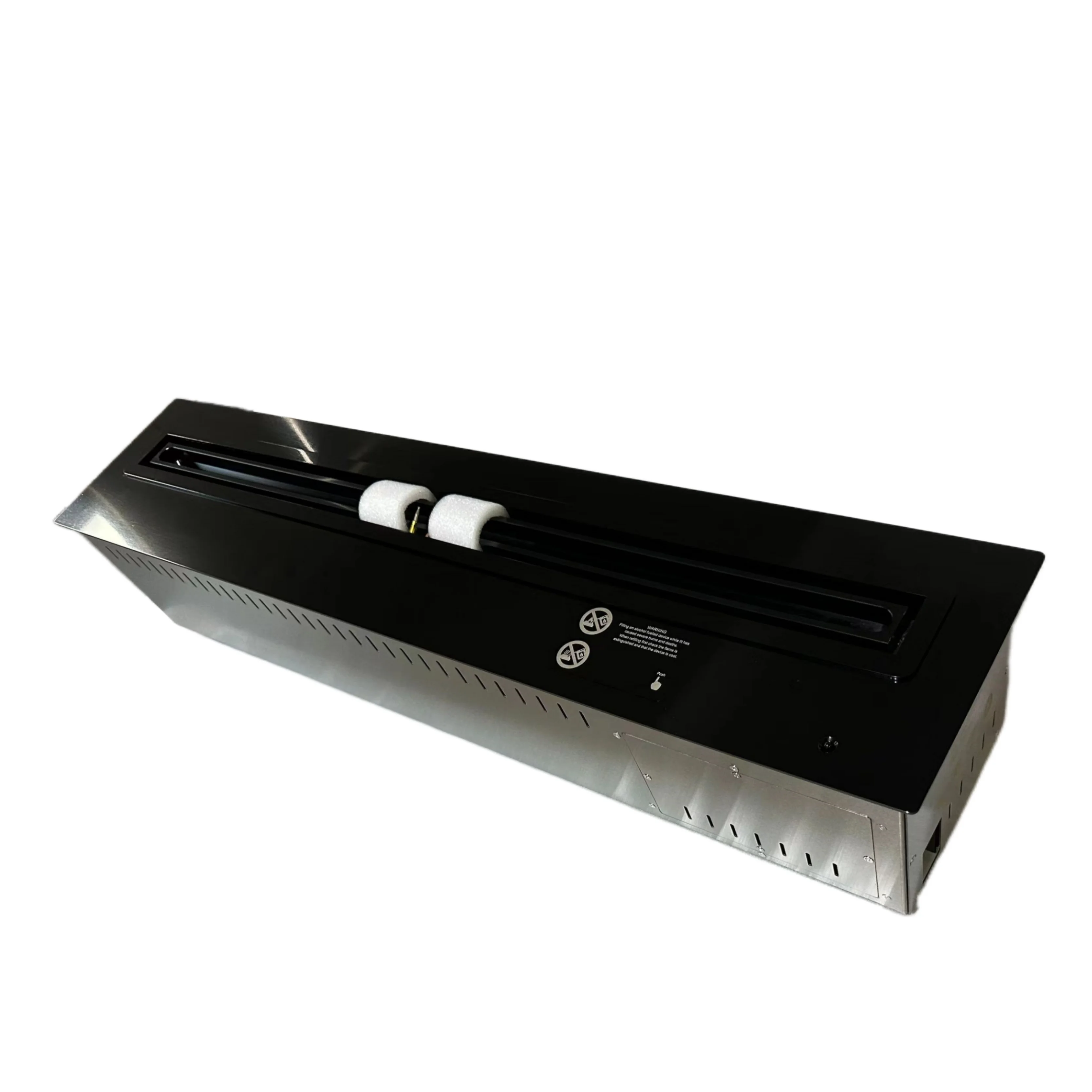 gel and ethanol steel plate fireplace vb2 ethanol burner insert ethanols  built in wall