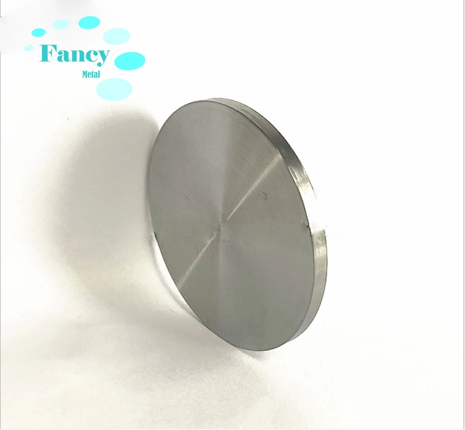 Factory High Purity Rh Rhodium Plating Materials Round Metal Rhodium Disc Rhodium Target