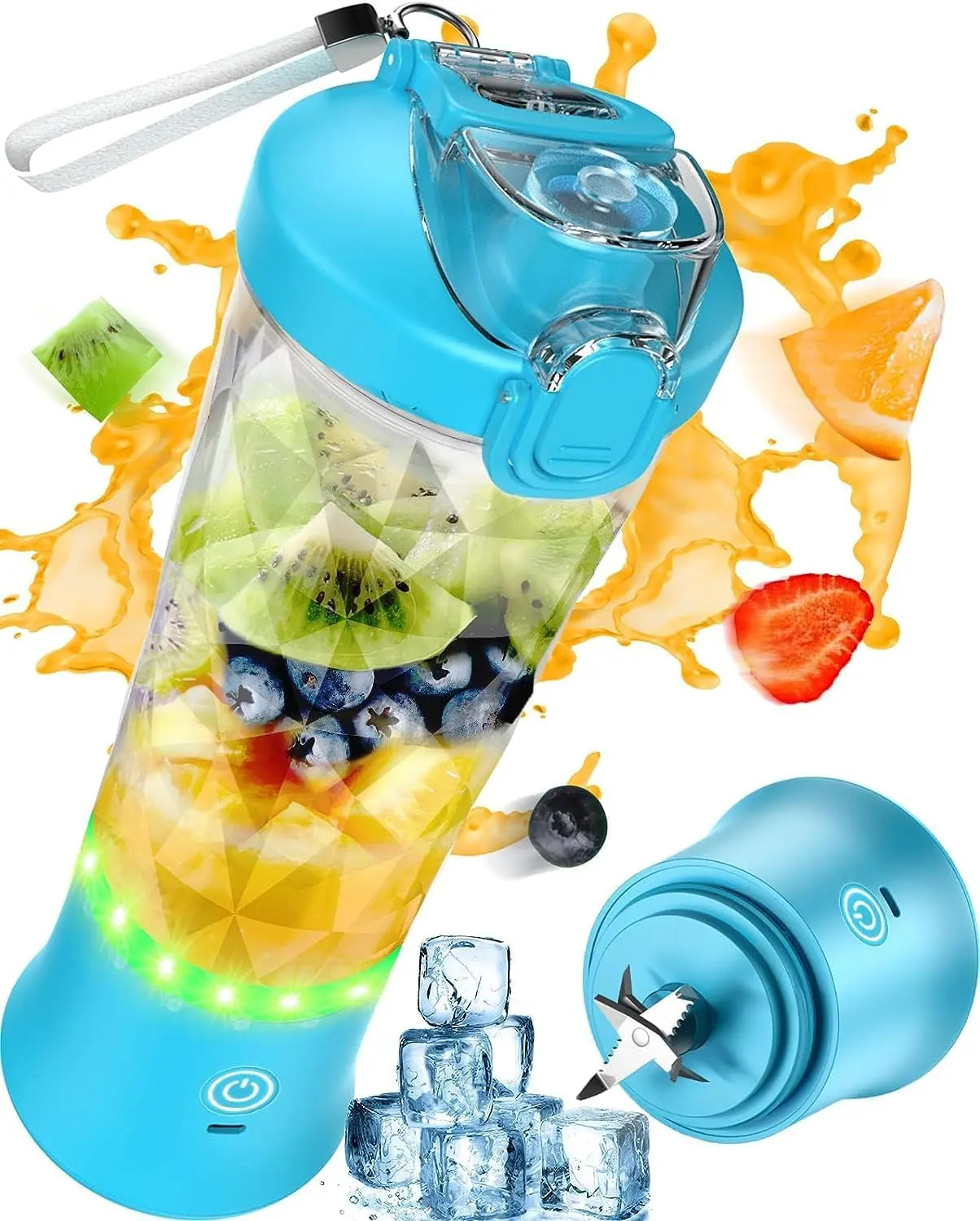500ml Portable Christmas gift rechargeable portable smoothie blender mini usb rechargeable personal portable blender