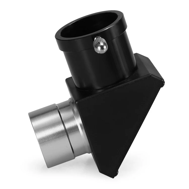 Astronomical Telescope Eyepiece 45 / 90 Degree Lens 1.25IN Zenith Mirror for Refractor Cassegrain Telescope