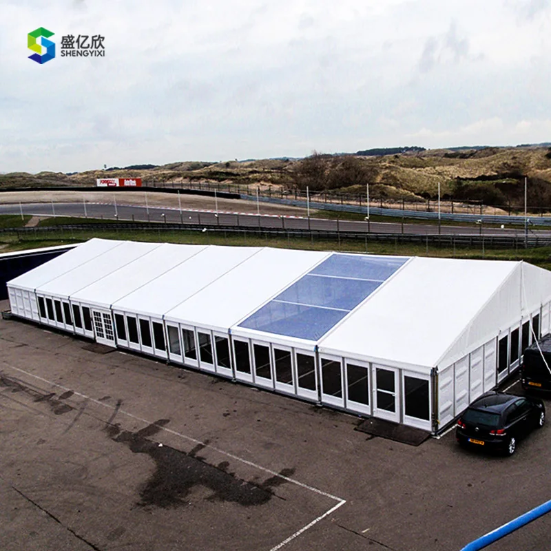 Wholesale Larger White PVC Tent for Events 40x80 20x20 40x60 Aluminum Frame Marquees Church Reception Warehouse Party Exhibition