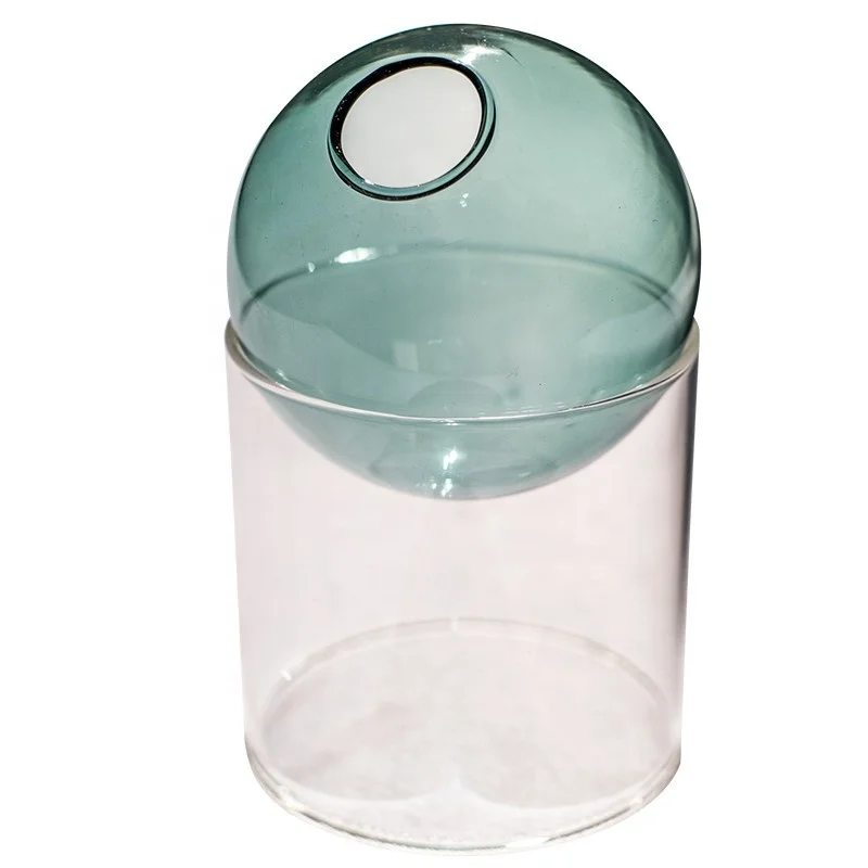 Colorful Bubble Ball Vase Hydroponic Glassware Aromatherapy Bottle Ornament Flower Arrangement Net Celebrity Homestay Art Flower