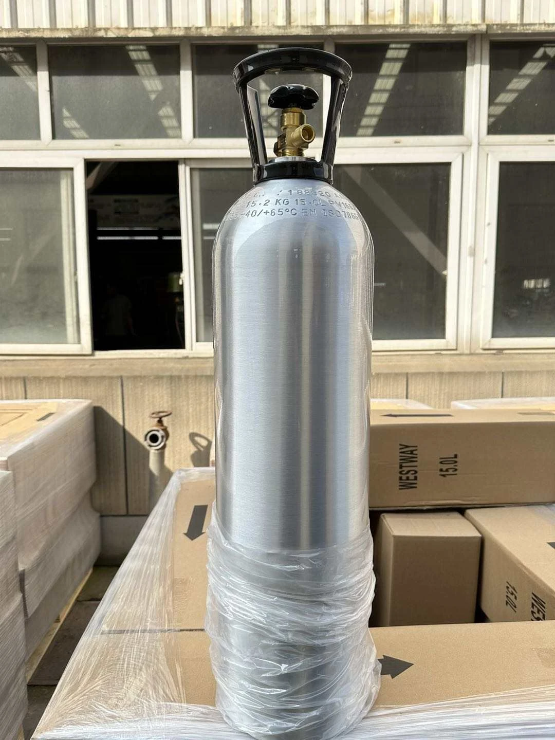 Dot cylinders 2.5lbs 5lbs 10lbs 15 Lbs 20 lb CO2 gas tank/cylinder New Aluminum Cylinder with Cga320 Valve