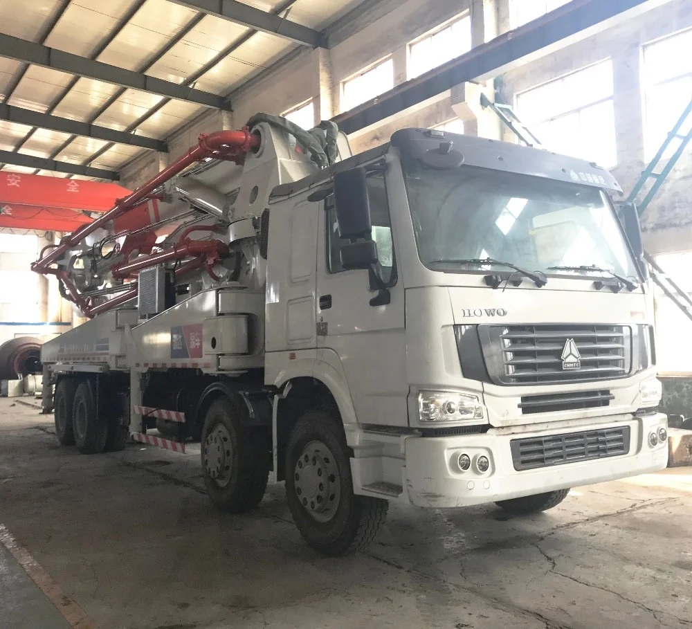 Chinese 25m 48m 52m boom concrete pump trucks