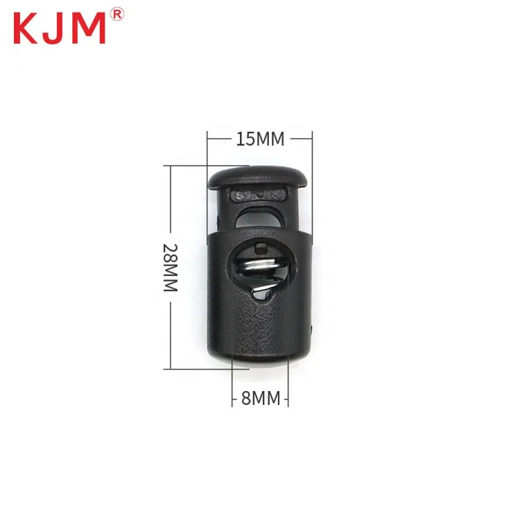 Factory directly wholesale cord lock plastic stopper garment cord lock with spring