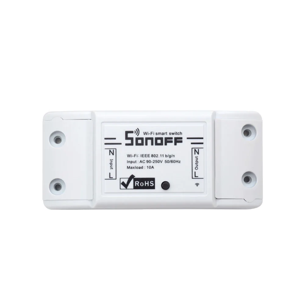 Itead Sonoff Basic R2 Wifi DIY Smart Wireless Remote Switch Domotica Light Controller Module Work with Alexa Google Home eWeLink