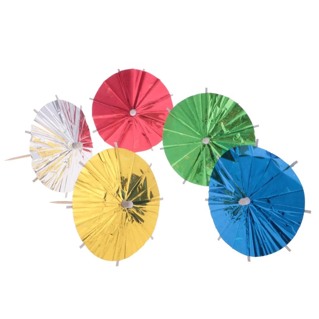 144 Pieces Umbrella Sticks Wedding Summer Party Food Drink Decorations Picks Cocktail
