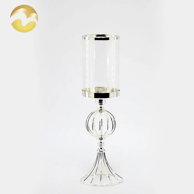 
Hot French gold three-dimensional graphic glass lampshade standing candle holder 