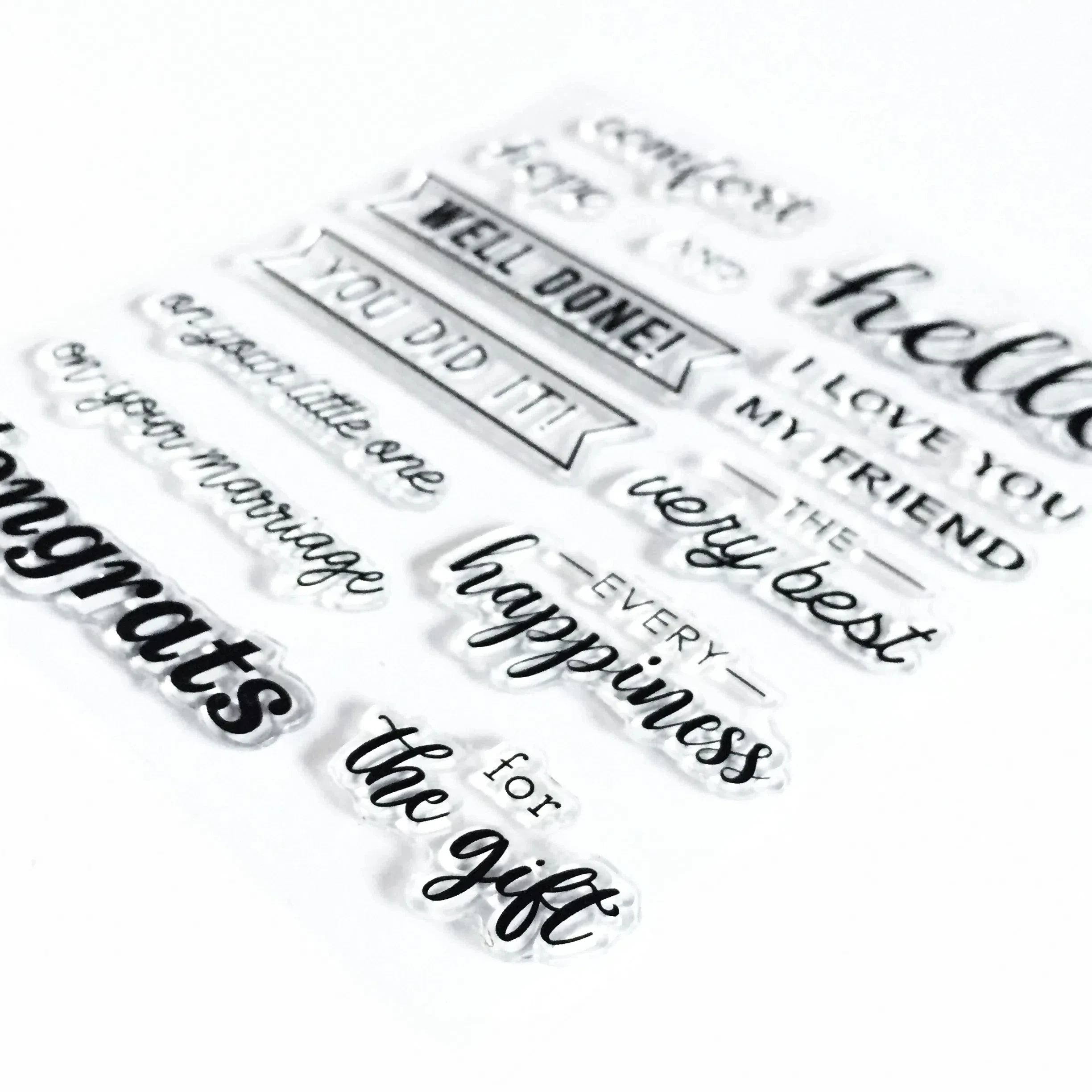 Почтовая открытка с прозрачным штампом, 3000 шт.