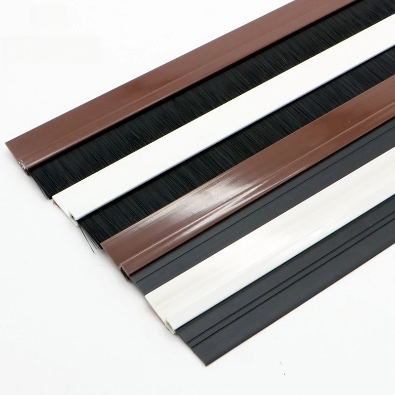 Weatherstrip Dustproof Wooden Door Bottom Sealing Strip Brush Sweep Sliding Door Weather Strip Brush