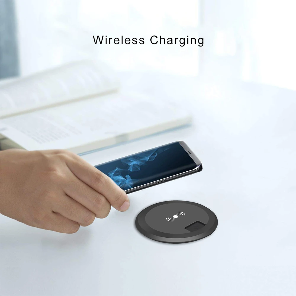 furniture electrical devices 10W wireless charger Usb Car Charger Adjustable Portable Universal Charger table surface mount usb