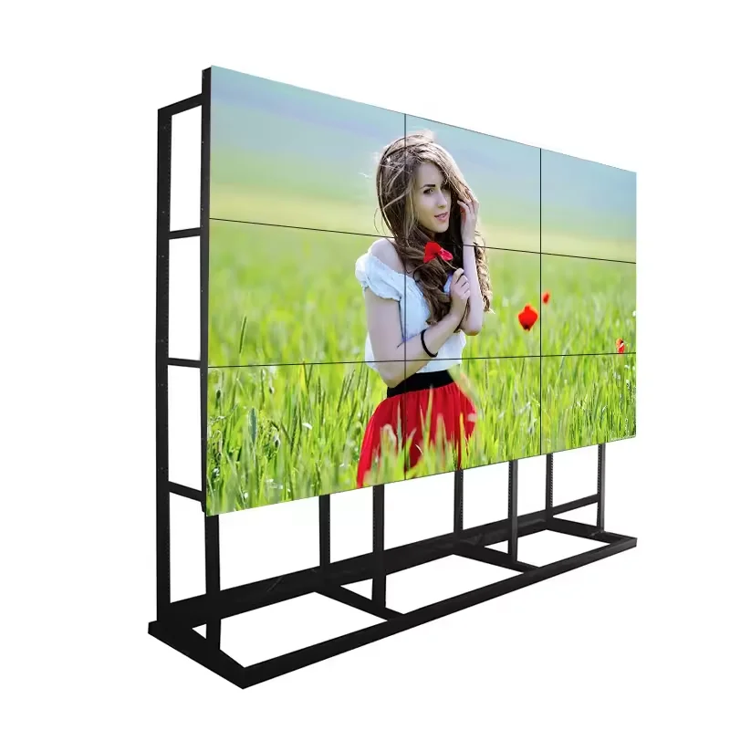 Floor Standing Splicing Panel Ultra Narrow Bezel 55 Inch Indoor 4k lcd Video Wall BOE Splicing Screen