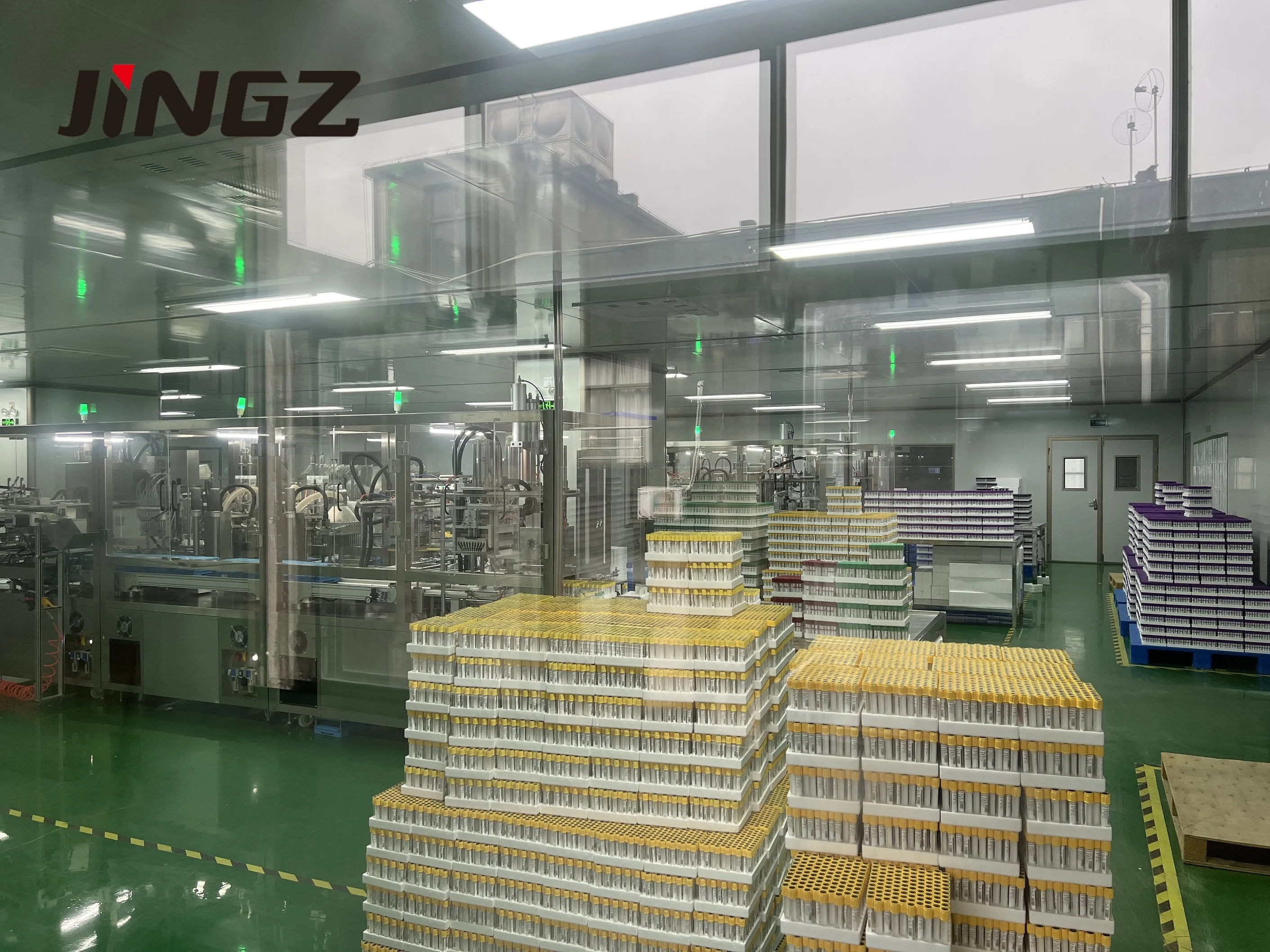 JINGZ Yellow Plastic Gel  Clot Activator Tube  Glass Medical Vacuum  Blood Collection Tube 2-10ml test tubes