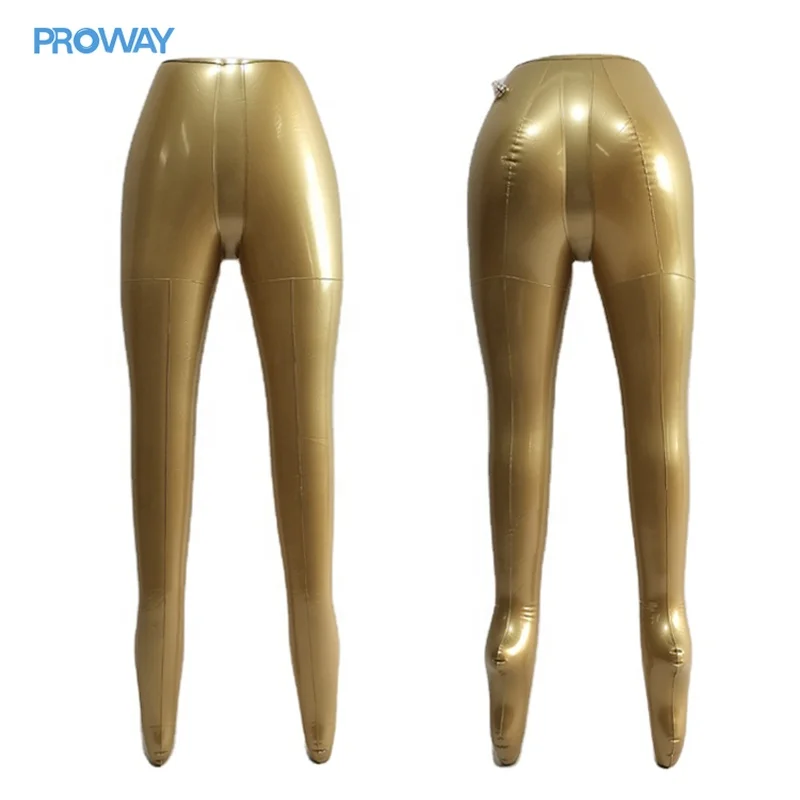  Wholesale Cheap high quality Stocking Maniqui Manikin PVC Female leg Display gold inflatable