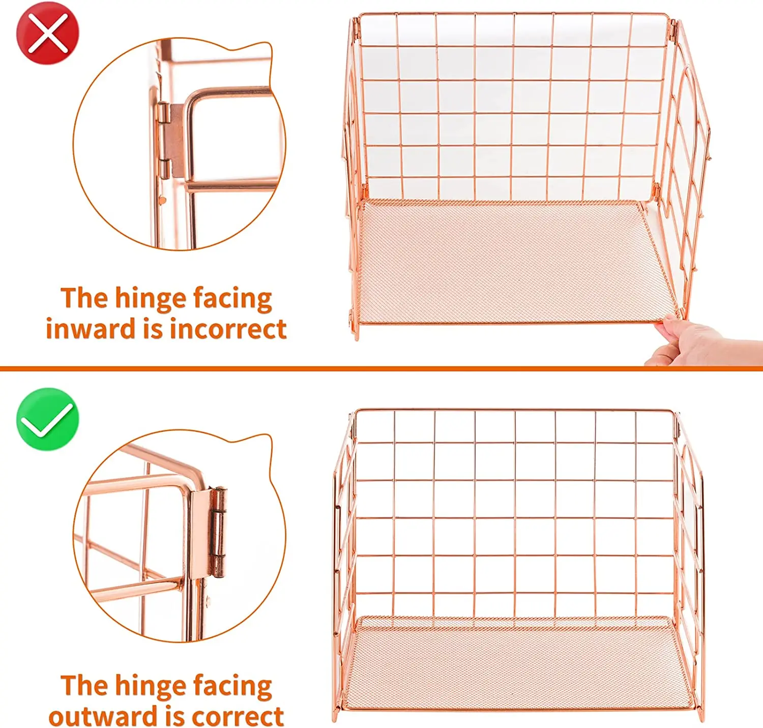 Rose Gold Desk Organizers with Drawer, 4-Trays Desktop File Organizer with Pen Holder  Paper Organizers and Storage for Desk