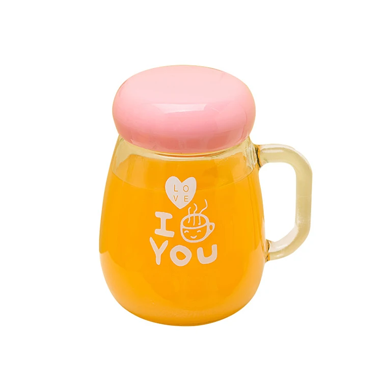 
Customized Logo Small Glass Water Bottle With Tea Infuser 