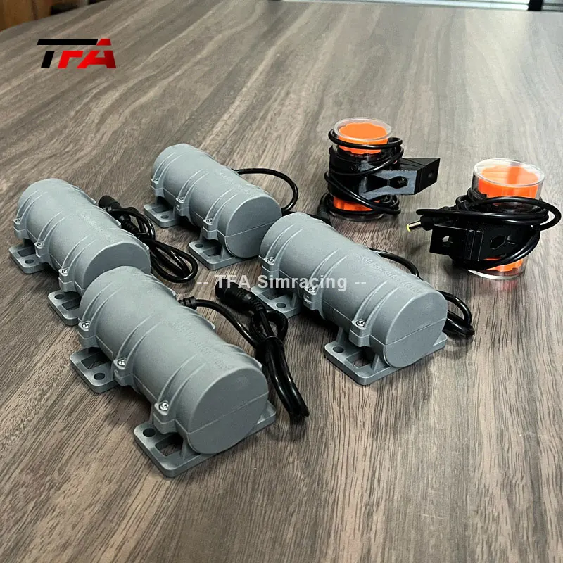 Factory Dynamic Sim Racing Seat Vibration Kit Simulates Engine Vibration for 4/6 axis G-Force Sim Aluminum Cockpit