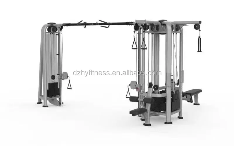 High Quality Commercial Fitness Multi Jungle 5 Stacks 5 In 1 Gym Equipment 5 Station Multi Jungle Gym Equipment