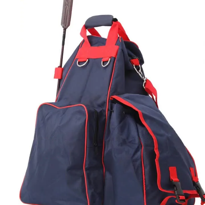 large capacity oxford cloth with boots helmet for men Horse Riding Bag equestrian bag
