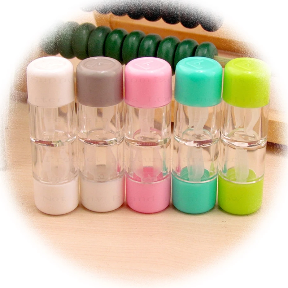 NEW Fashion Small Portable Simplicity Colorful RGP Lens case Packing Cosmetic Contact Lenses Custom logo Packaging Box Pack