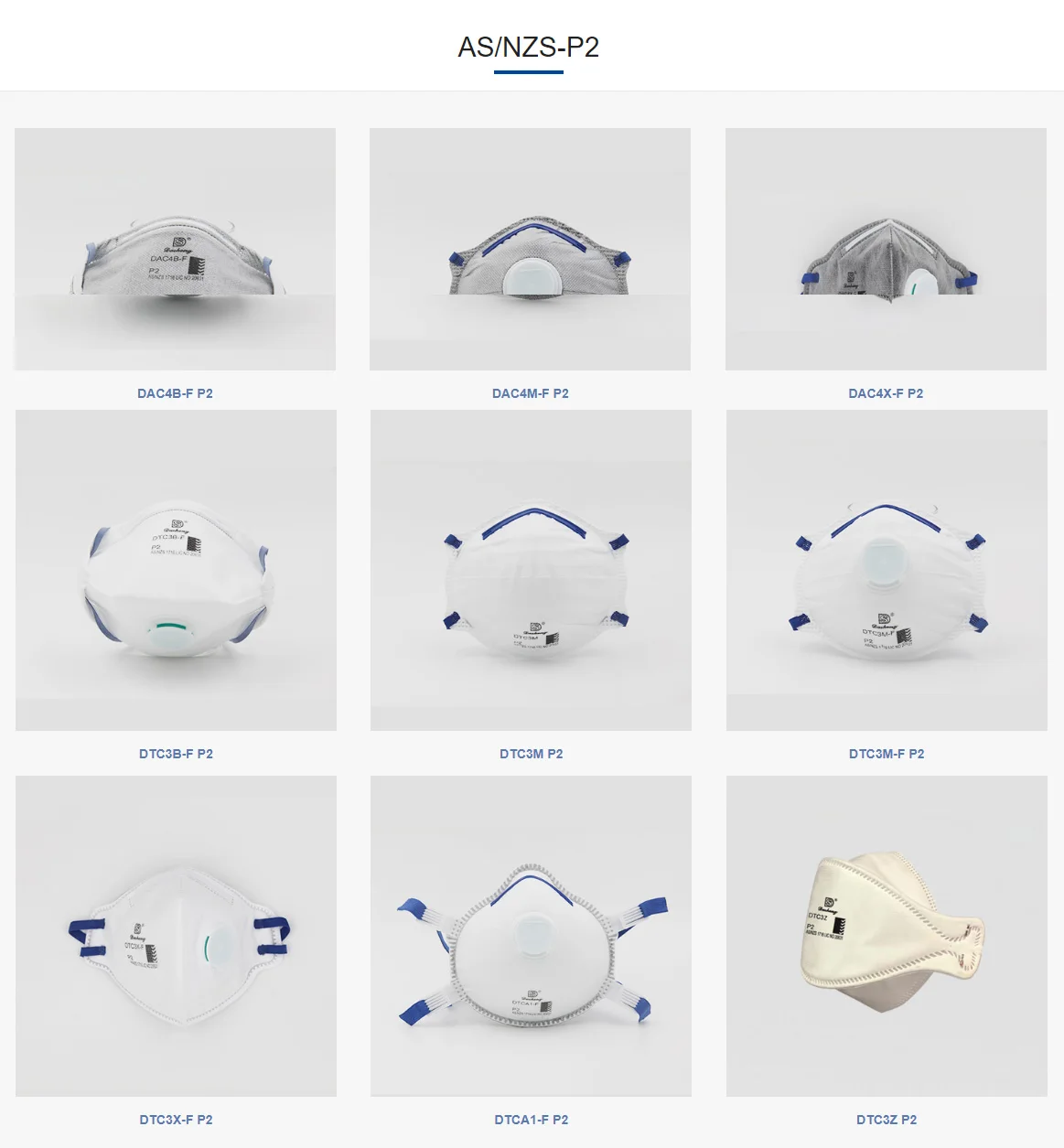 AS/NZS 1716 P2 Industrial Filtering Face Pieces DTC3Z Particulate Respirator With Exhalation Valve
