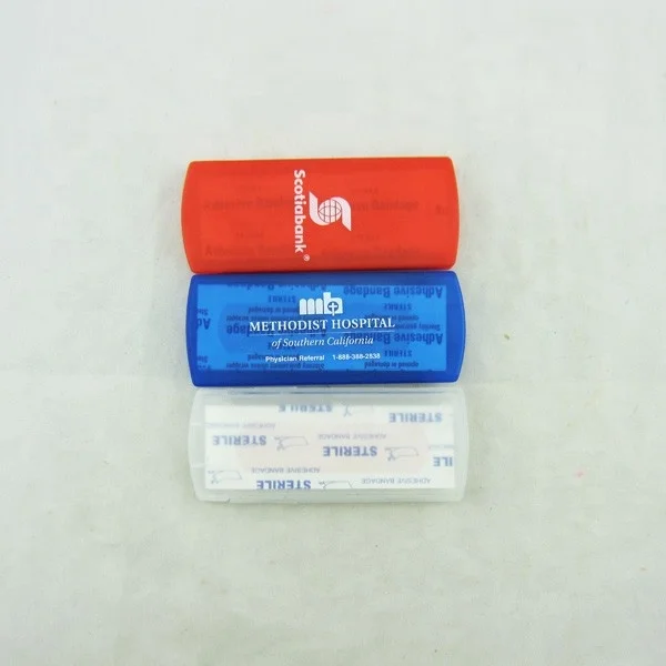 Medical band aid box Travel Adhesive Wound Bandages Dispenser promotional plastic pill plaster box bandage dispenser