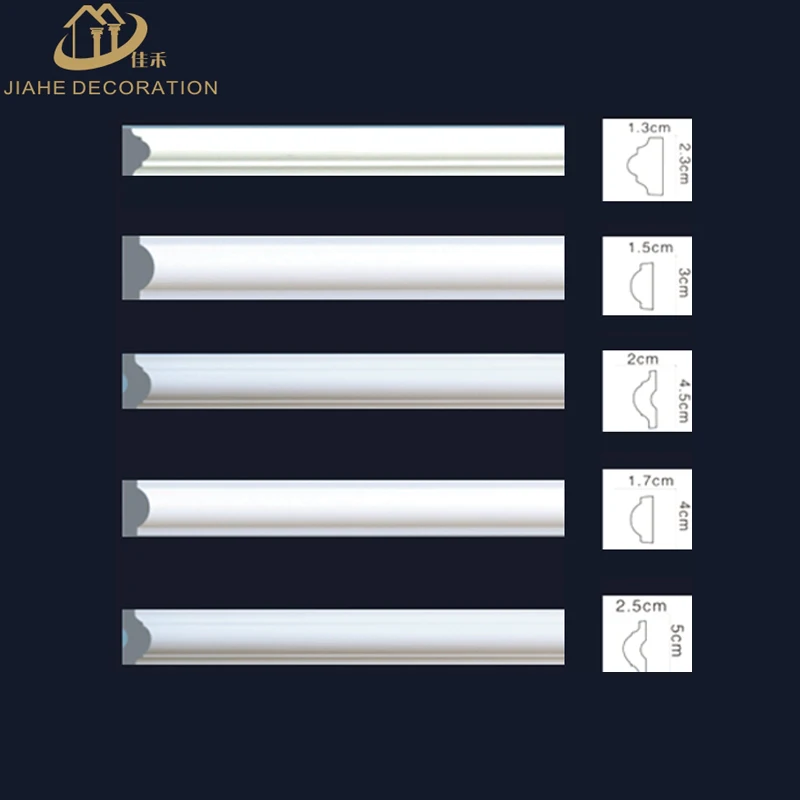 
interior frame design wall floor and ceiling decorative panel moulding PU baseboard for frame 