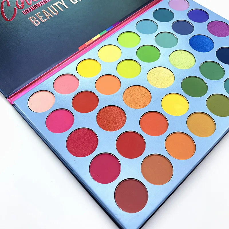 Beauty Glazed 39 Colors Glitter Matte Eyeshadow Palette Fluorescent Rainbow Disk Highlight Maquillage
