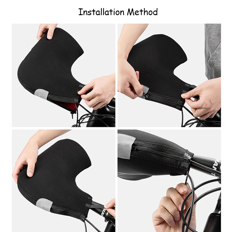 Зимние ветрозащитные удобные теплые ручки для горного велосипеда, мотоцикла, варежки для велоспорта на открытом воздухе