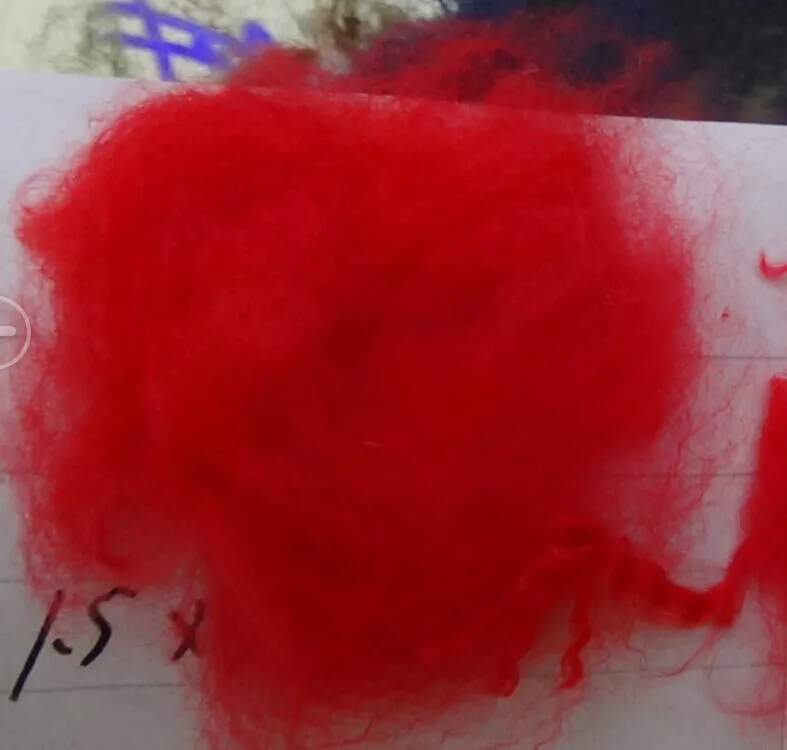 
rGRS certified ecycled colours polyester staple fiber 