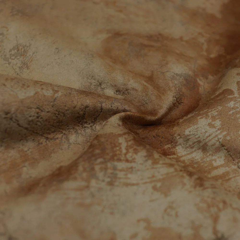 China Wholesale Bronzed Velvet For Sofa Upholstery Fabrics With Nonwoven Backing